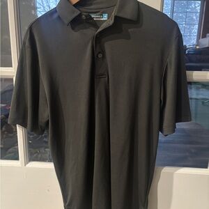 Roundtree & Yorke Black Performance Polo